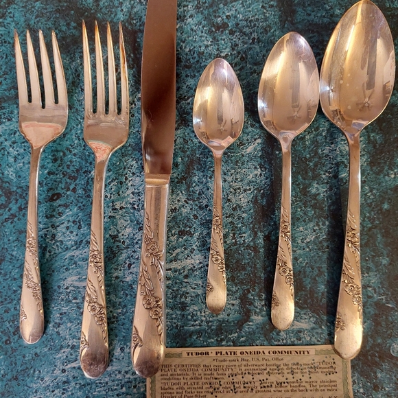 Tudor Plate Oneida Community Silverware - Picture 3 of 6